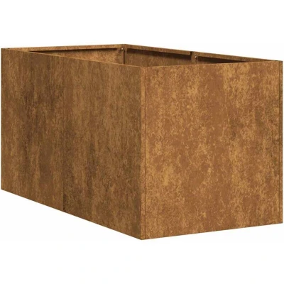 Image of vidaXL Planter Rusty 40x80x40 cm Weathering Steel