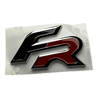Image of Original Seat FR Emblem Logo for Radiator Grille Chrome/Red/Black