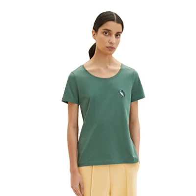 Image of TOM TAILOR Ladie&#039;s 1035471 T Shirt, 18601 Pineneedle Green, S