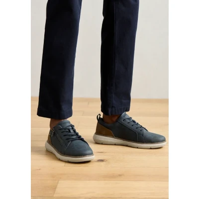 Image of bugatti Men&#039;s EIN Klassischer Sneaker mit Einer Leichten Sohle und Zipper Loafer, darkblue, 8 UK