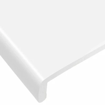 Image of 175mm White UPVC Window Board/Cill Cover 1m Long 9mm Thick Plastic Sill Capping