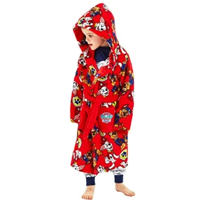 Image of Boys Paw Patrol Dressing Gown Bathrobe Character Wear (Paw Patrol, 2 3 Years)
