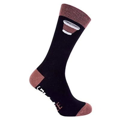 Image of Mens If You Can Read This Bring Me... Funky Theme Socks 1 Pair (6 11, Coffee)
