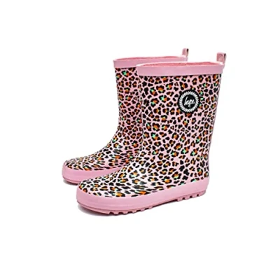 Image of hype DISCO LEOPARD KIDS WELLIES Size: UK10/11, Multi