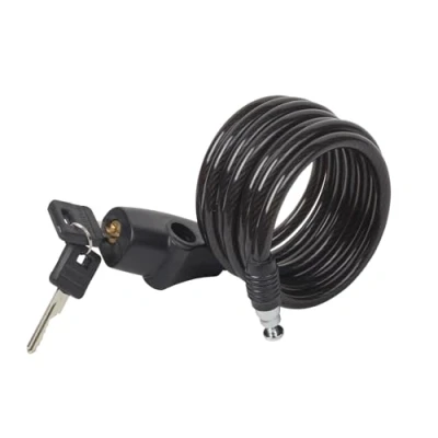 Image of MASTER Lock Bike Cable, 2 Keys, 1.8 m Coiling Outdoor, x 0.8 cm