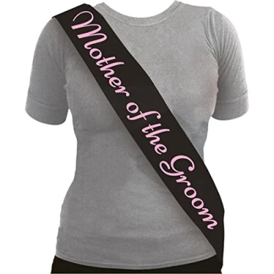 Image of Blue Planet Fancy Dress ® Bulk Buy Offers Black with Pink Hen Party Sash Bride to Be (1x Mother of the Groom)