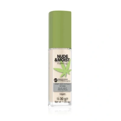 Image of Bell Hypoallergenic Nude&amp;Moist Make Up Moisturizing and Nourishing Fluid 01 Light Beige 30g ​