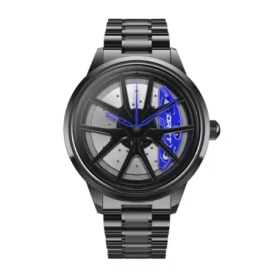 Image of DriftElement Nitro Men&#039;s Rim Watch: M3 Sports Car Inspired 3D Y Spoke Design, Handmade in Germany, Stainless Steel Custom Quartz Watch with Mineral Glass