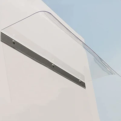 Image of GOFOHIMI Polycarbonate,Rain Canopy Front Door Outdoor Awning for Garden Roof Balcony Patio Porch Awning,Uv Protection Window Rain Shelter,Sun Protection,Rain (50x60cm/20 x24)