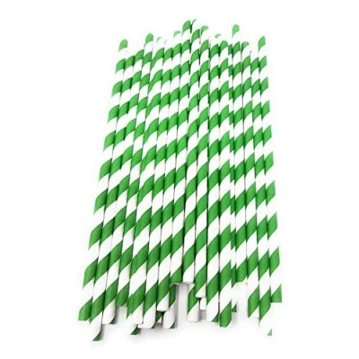 Image of Premium Paper Straws [Pack of 25 Drinking Straws] by Picture Perfect Party (Gold Star Print)