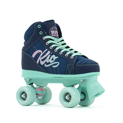 Image of Rio Roller Lumina Quad/Roller Skates (UK 7 / EU 40.5, Navy/Green)