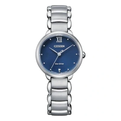 Image of Citizen Women&#039;s Analogue Eco Drive Watch with Stainless Steel Strap EM0920 86L