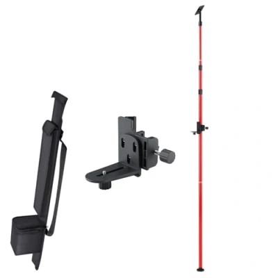 Image of Telescoping Pole 4m, Firecore Laser Telescopic, Level with Holder &amp; Nylon Bag FLP400A