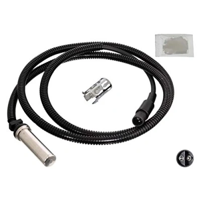Image of 1360615, 1431118, 1431120, 1530700, 1534518 ABS Sensor FEBI BILSTEIN 104568 Front Axle Left, Right with bush 1150Ohm 1455mm 1535mm