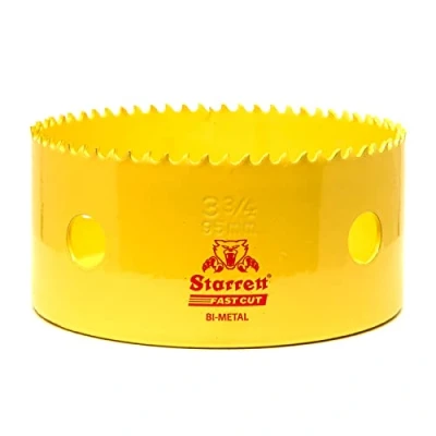 Image of Starrett Hole Saw, Yellow, 95 mm