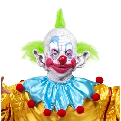 Image of Rubie&#039;s Men&#039;s Killer Klowns from Outer Space Deluxe Overhead Latex Mask, Shorty, One Size, As Shown, Size