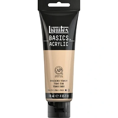 Image of Liquitex Basics Acrylic, 118 ml Tube Unbleached Titanium