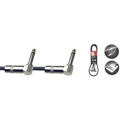 Image of Stagg 90 cm Mono L Jack Audio Patch Cable Black