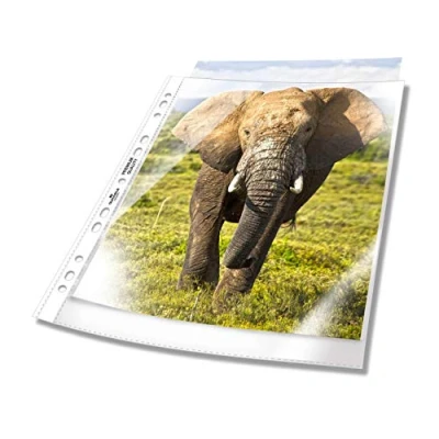 Image of Durable Punched Pocket A4 Extra Wide, 240 x 310 mm, 90 my, Transparent, 50 Pieces 999111197