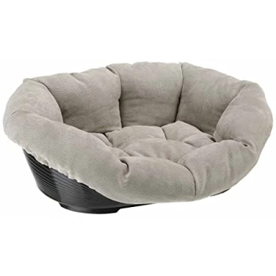 Image of Ferplast Sofa Prestige 6 Cat and Dog Bed, Synthetic Fabric, 73 x 55 27 cm, Grey