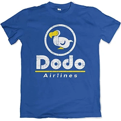 Image of Dodo Airlines Crossing The Animal Kingdom Blue Game T Shirt S