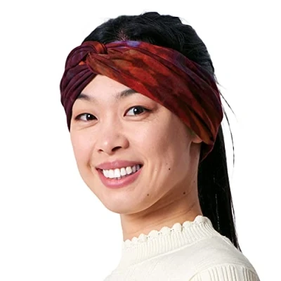 Image of CHARM Womens Tie Dye Head Wrap Fashion Turban Headband Hippy Yoga Hairband Twist Knot Festival Hair Band H