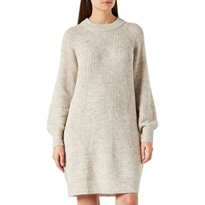 Image of Only Women&#039;s ONLVANNES L/S Dress KNT, Light Grey Melange, L