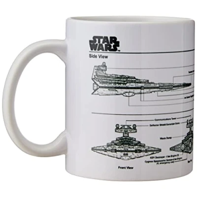Image of Star Wars Pyramid International MG23477 Destroyer Sketch Mug Multi Colour 11oz, Colour, 11 oz/315 ml