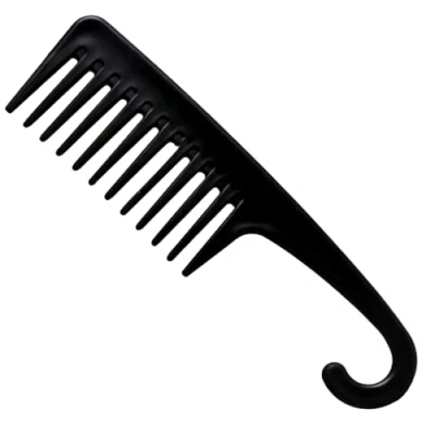 Image of Hair Comb, Wide Tooth Shower Comb with Hanging, for Curls, Styling Wet or Curly Detangling
