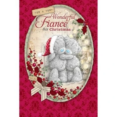 Image of Me to You Bear Wonderful Fiance (Fiancee) Christmas Card
