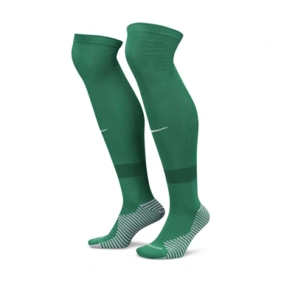 Image of Nike FQ8253 302 Strike Dri FIT Socks Unisex PINE GREEN/GORGE GREEN/BLACK/WHITE Size XL
