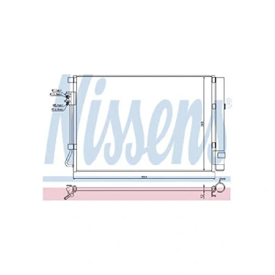Image of CO5755 Condenser NISSENS 940248 with dryer Aluminium 553mm R134a, R1234yf KIA: RIO 3, HYUNDAI: Veloster