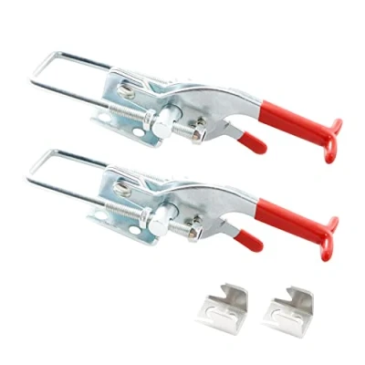 Image of Ohamtes 2PCS Carbon Steel Style 431, 350KG 770 lbs Clamping Force, Self Locking Heavy Duty Toggle Lock Clamp, Adjustable Latch Handle Clamp