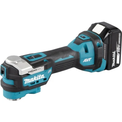 Image of Makita DTM52Z Li ion LXT Brushless Multi Tool Batteries and Charger Not Included, Blue, 18 V