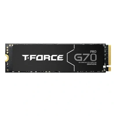 Image of TEAMGROUP T Force G70 PRO Aluminum Heatsink 2TB DRAM SLC Cache 3D TLC NAND NVMe InnoGrit PCIe Gen4x4 M.2 2280 Gaming Internal SSD Works with PS5 Read/Write 7400/6800 MB/s TM8FFH002T0C128