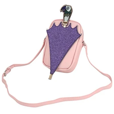 Image of DISNEY Mary Poppins Glitter Umbrella Shaped with Shoulder Strap School Bag, 30 cm, Pink