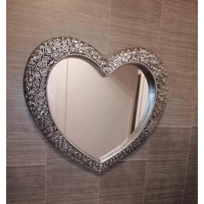 Image of LARGE HEART SHAPE WALL MIRROR HOME DECOR LIVING ROOM