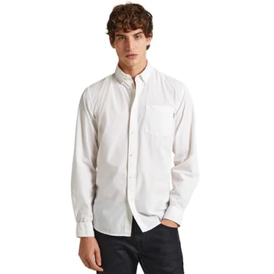 Image of Pepe Jeans Men&#039;s Prince Shirt, White (White), M