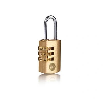 Image of Yale Y150B/40/130/1/B 40mm Combination Padlock pk 1 Box, Brass Plastic Packaging