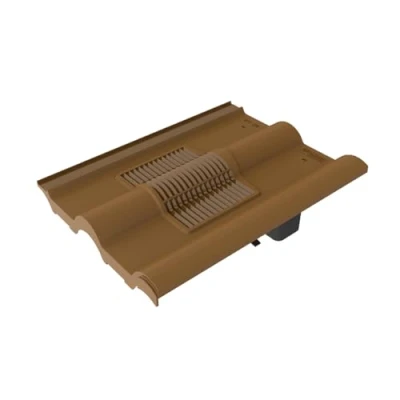 Image of Timloc Double Roman Roof Tile Vent RTV DRBR Roofing Slate Ventilation (Brown)