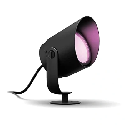 Image of Philips Hue Lily XL White and Colour Ambiance LED Outdoor Smart Light [Extension Only], Requires Bridge + Base Kit (Sold Seperately), Works with Alexa, Google Assistant Apple Homekit.