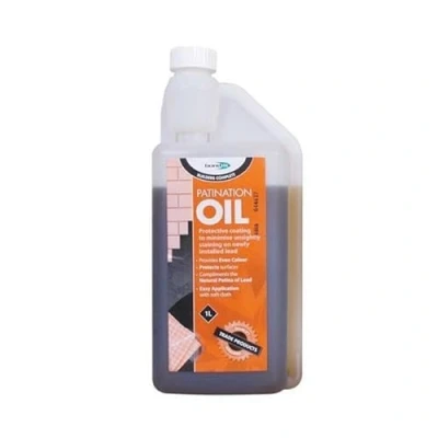 Image of Bond It Patination Oil Lead Mate Flashing Protection Coating Minimise Staining Protective for New and Restored Leadwork 1L