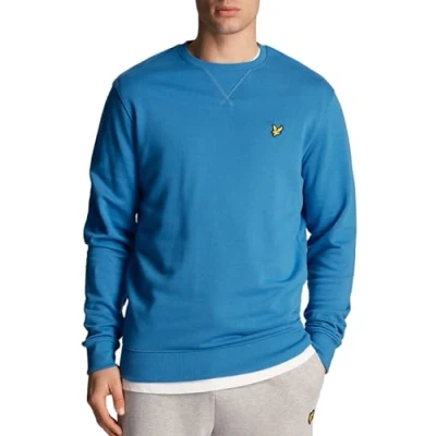 Image of Lyle &amp; Scott Crew Neck Sweatshirt Spring Blue M