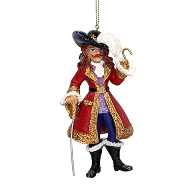 Image of Crafty Capers Captain Hook Hanging Ornament Peter Pan Christmas Tree Decoration Gisela Graham