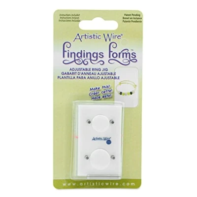 Image of Artistic Wire Findings Form Adjustb Ring Jig,