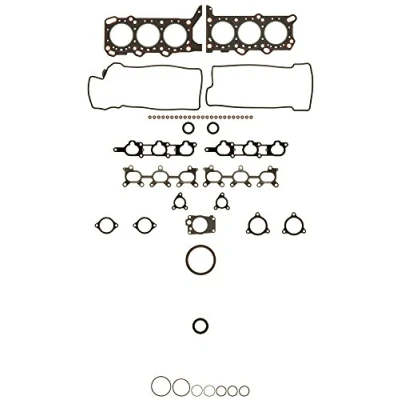 Image of 1140065873000, 1140065874 Full Gasket Set, engine AJUSA 50211400 with cylinder head gasket, valve stem seals FIBERMAX