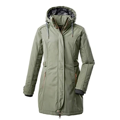 Image of G.I.G.A. DX GIGEQ 38333 000 Women&#039;s Casual Functional Parka with Zip Off Hood GW 6 WMN PRK Light Olive Size 36