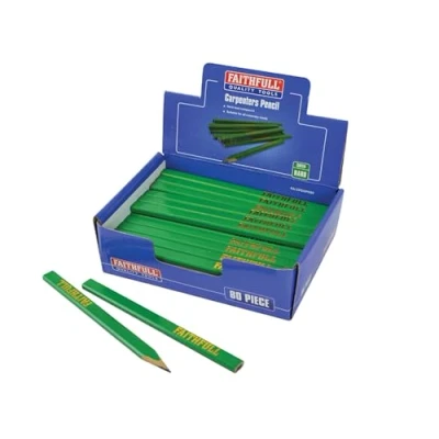 Image of Carpenter&#039;s Pencils Green/Hard (Display 80)