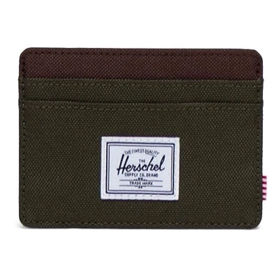 Image of Herschel Supply Co. Charlie Cardholder, Ivy Green/Chicory Coffee, One Size, Cardholder