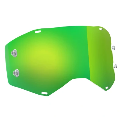 Image of Scott Prospect / Fury Single Works Lens, Green Chrome Motocross4u